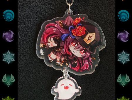 Брелок Геншин Імпакт Genshin Impact Ху Тао БРФ-0014-29 фігурка , акриловий 