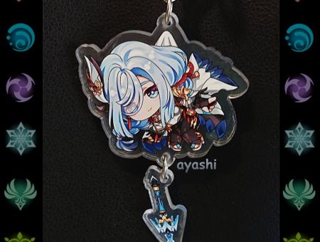 Брелок Геншин Імпакт Genshin Impact Шень Хе БРФ-0014-31 фігурка , акриловий 