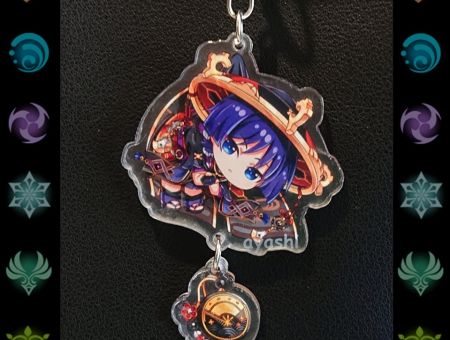 Брелок Геншин Імпакт Genshin Impact Скарамучча БРФ-0014-32 фігурка , акриловий 