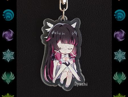 Брелок Геншин Імпакт Genshin Impact Коломбіна БРФ-0014-74 фігурка , акриловий 