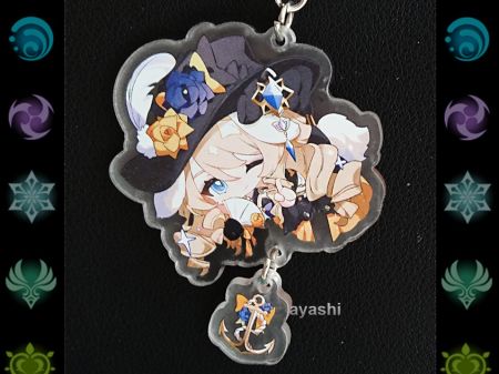 Брелок Геншин Імпакт Genshin Impact Навія з вушками БРФ-0014-95 фігурка , акриловий 