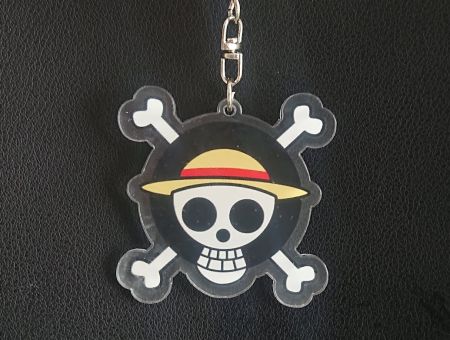 Брелок One Piece Большой куш фиурка Череп БРФ-0027-01 акриловый 