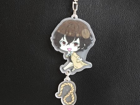 Брелок Дазай с веревкой Bungo Stray Dogs БРФ-0021-26 фигурка, акриловый 