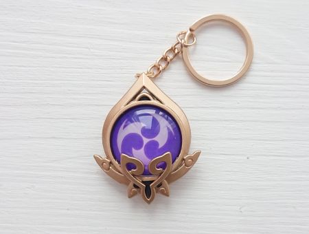 Брелок Око бога Електро Сумеру Імпакт Genshin Impact, що світиться, двосторонній