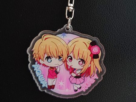 Брелок акриловый Аквамарин и Руби , Звёздное дитя БРФ-0003-07 фигурка, акриловый 