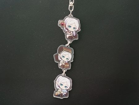 Брелок Frieren Фрірен 3в1 БРФ-0007-01 фігурка , акриловий 