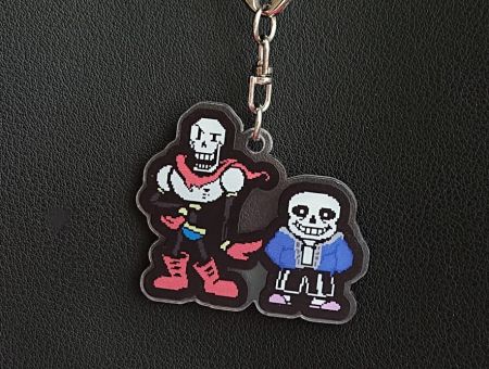 Брелок ТСанс и Папирус Undertale БРФ-0011-03 фигурка, акриловый 
