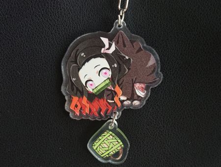 Брелок Demon Slayer Незуко БРФ-0013-15 акриловий фігурка 