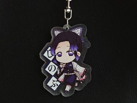 Брелок Demon Slayer Шинобу Кочо з написом БРФ-0013-25 акриловий фігурка 