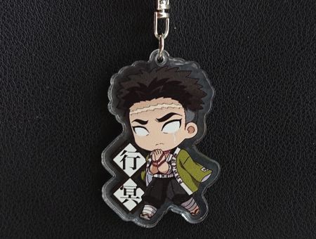 Брелок Demon Slayer Гьомей Хімеджима з написом БРФ-0013-31 акриловий фігурка 
