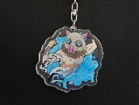 Брелок Demon Slayer Іноске хвильки БРФ-0013-42 акриловий фігурка 