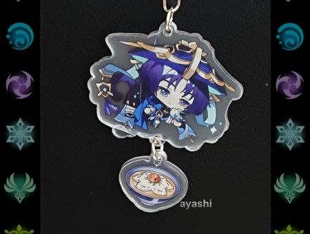 Брелок Скарамучча Геншин Імпакт Genshin Impact БРФ-0014-105 фігурка , акриловий 