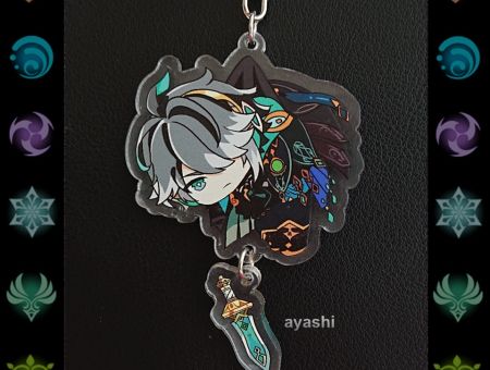 Брелок Геншин Імпакт Genshin Impact Аль-Хайтам БРФ-0014-63 фігурка , акриловий 