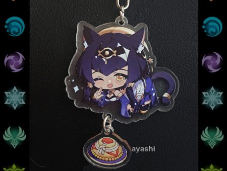 Брелок Геншин Імпакт Genshin Impact Кандакия вушка БРФ-0014-70 фігурка , акриловий 