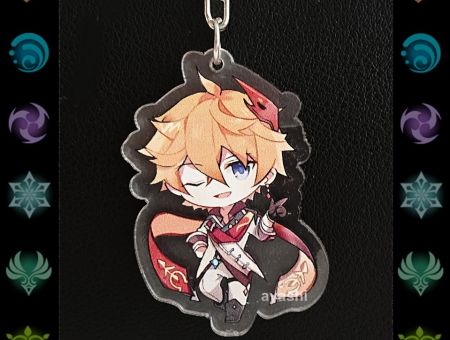 Брелок Геншин Імпакт Genshin Impact Тарталья БРФ-0014-67 фігурка , акриловий 