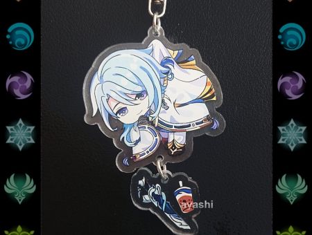 Брелок Геншин Імпакт Genshin Impact Аято БРФ-0014-72 фігурка , акриловий 