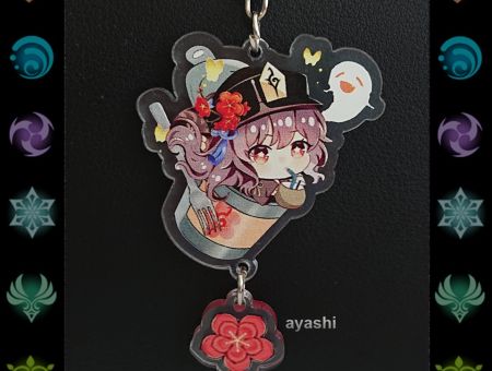 Брелок Геншин Імпакт Genshin Impact Ху Тао БРФ-0014-77 фігурка , акриловий 