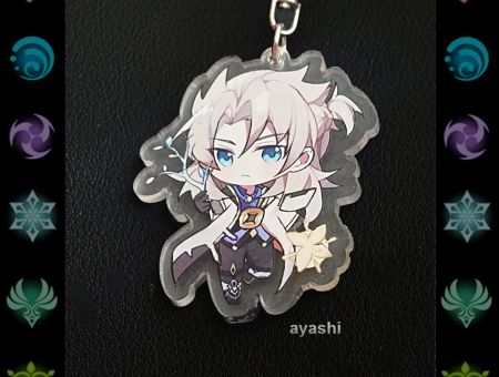 Брелок Геншин Імпакт Genshin Impact Альбедо БРФ-0014-79 фігурка , акриловий 