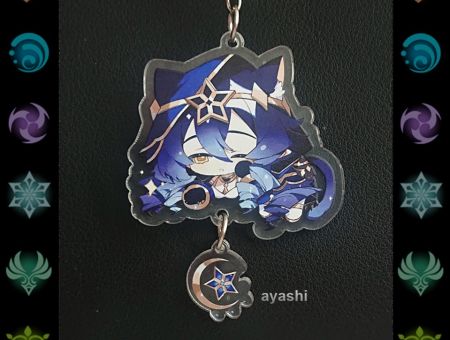 Брелок Геншин Імпакт Genshin Impact Лайла з вушками БРФ-0014-82 фігурка , акриловий 