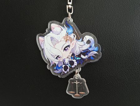 Брелок Геншин Імпакт Genshin Impact Невіллет з вушками БРФ-0014-94 фігурка , акриловий 