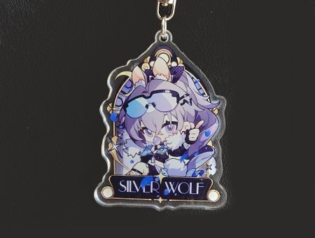 Брелок Сріблястий Вовк Хонкай Honkai: Star Rail БРФ-0040-05 фігурка , акриловий 