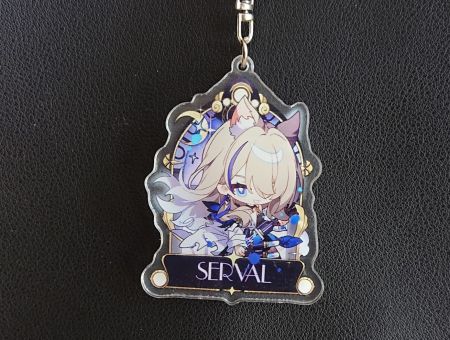 Брелок Сервал Хонкай Honkai: Star Rail БРФ-0040-08 фігурка , акриловий 