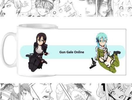 Чашка з зображенням cup-00460 Sword Art Online Кіріто та Асада 