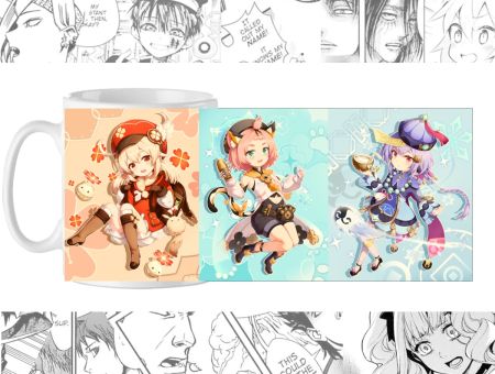 Горнятко з зображенням cup-00475 Геншин Імпакт, Genshin Impact Ци Ци , Клі та Діона