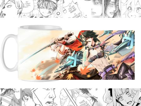 Горнятко Геншин Імпакт, Genshin Impact Кадзуха з Сяо, cup-00546 із зображенням 