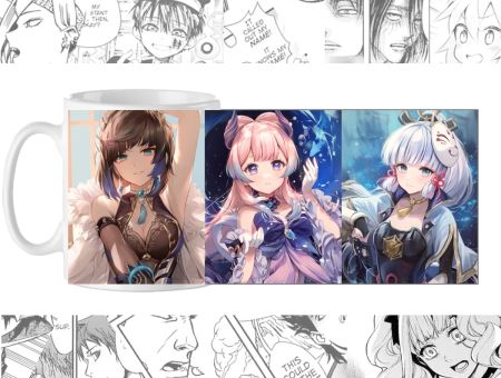 Горнятко Е Лань, Кокомі та Аяка Геншин Імпакт, Genshin Impact , cup-00602 із зображенням 