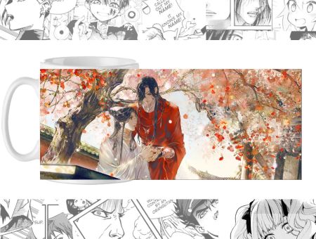 Чашка Благословення небожителів Heaven Officials' Blessing cup-00638 з зображенням Саньлан та Се Лянь.