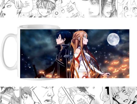 Чашка з зображенням cup-00129 Sword Art Online Кіріто та Асуна 