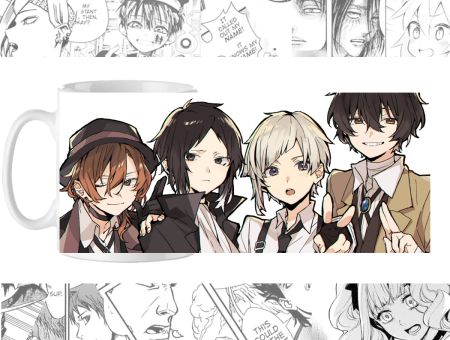Чашка Чуя Дазай Акутагава Ацуші Великий з Бродячих псів Bungou Stray Dogs cup-00269