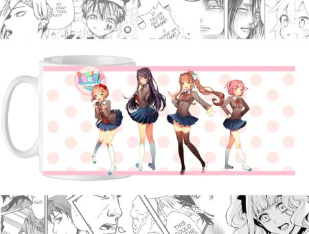 Горнятко Доки доки літературний клуб Doki Doki Literature Club! cup-00374