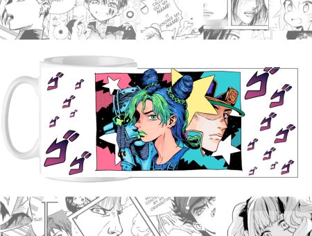 Чашка з зображенням cup-00680 Jojo's Bizarre Adventure, Неймовірні пригоди ДжоДжо Джолін Куджо, Stone Free, Джотаро Куджо
