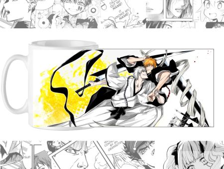 Чашка Ичиго Блич Bleach cup-00727 с изображением Ичиго и Гин 