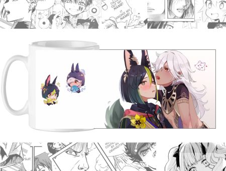 Горнятко Геншин Імпакт, Genshin Impact Тігнарі та Сайно. cup-00769 із зображенням 