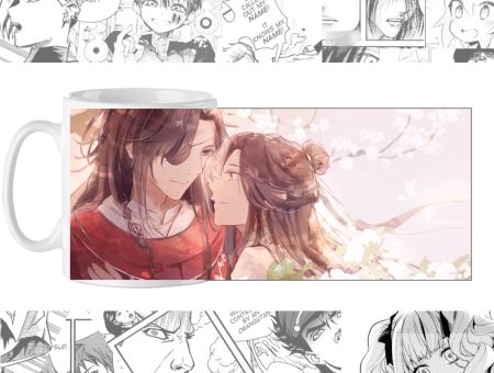 Чашка Благословення небожителів Heaven Officials' Blessing cup-00771 з зображенням Саньлан та Се Лянь.