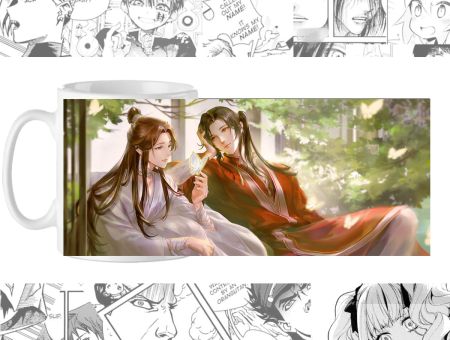 Чашка Благословення небожителів Heaven Officials' Blessing cup-00772 з зображенням Саньлан та Се Лянь.