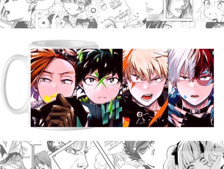 Чашка Boku no Hero Academia cup-00776 с изображением Шото, Бакуго и Мидория 