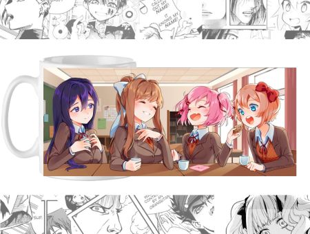 Горнятко Доки доки літературний клуб Doki Doki Literature Club! cup-00789