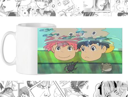 Чашка Поньо на кручі біля моря Ponyo on the Cliff by the Sea cup-00865