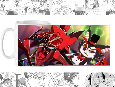 Чашка Хазбін готель Аластор та Хаск Hazbin Hotel cup-00895