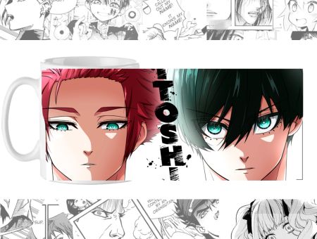 Чашка Рін та Сае Синя в'язниця Blue Lock cup-00941