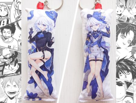 Дакімакура Фуріна Геншин Genshin Impact, двостороння міні 12*4см 0005