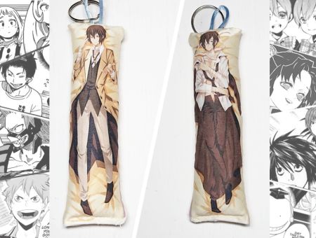 Дакімакура Дазай Bungo Stray Dogs двостороння міні 13*5см 0012