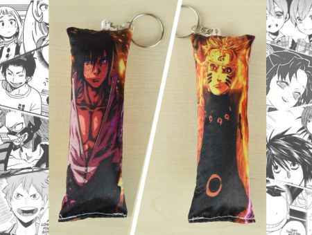 Дакімакура Наруто Naruto Узумаки Наруто, Саске Учіха, двостороння міні 13*5см 4002