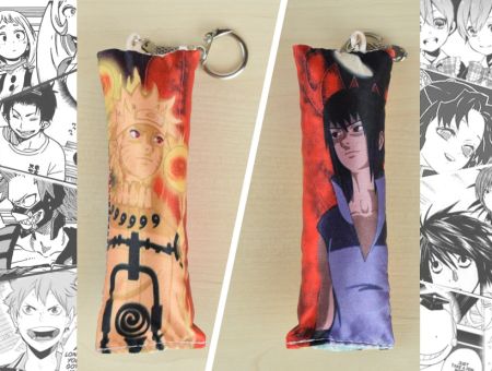 Дакімакура Наруто Naruto Узумаки Наруто, Саске Учіха, двостороння міні 13*5см 4009