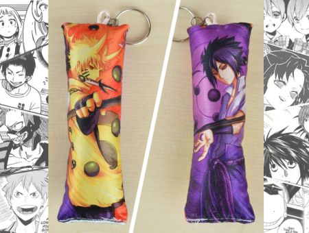 Дакімакура Наруто Naruto Узумаки Наруто, Саске Учіха, двостороння міні 13*5см 4010