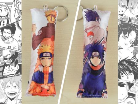 Дакімакура Наруто Naruto Узумаки Наруто, Саске Учіха, двостороння міні 13*5см 4011